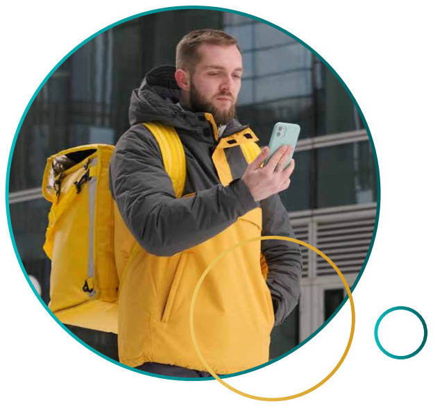 Repartidor de empresa de reparto en Getxo