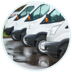Vehículos de empresa de reparto
