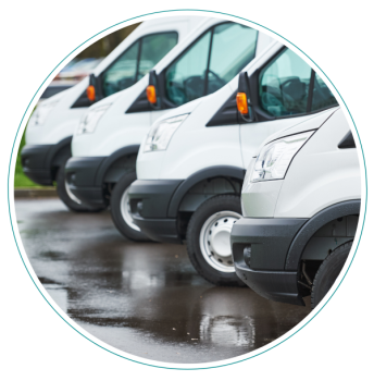 Vehículos de empresa de reparto